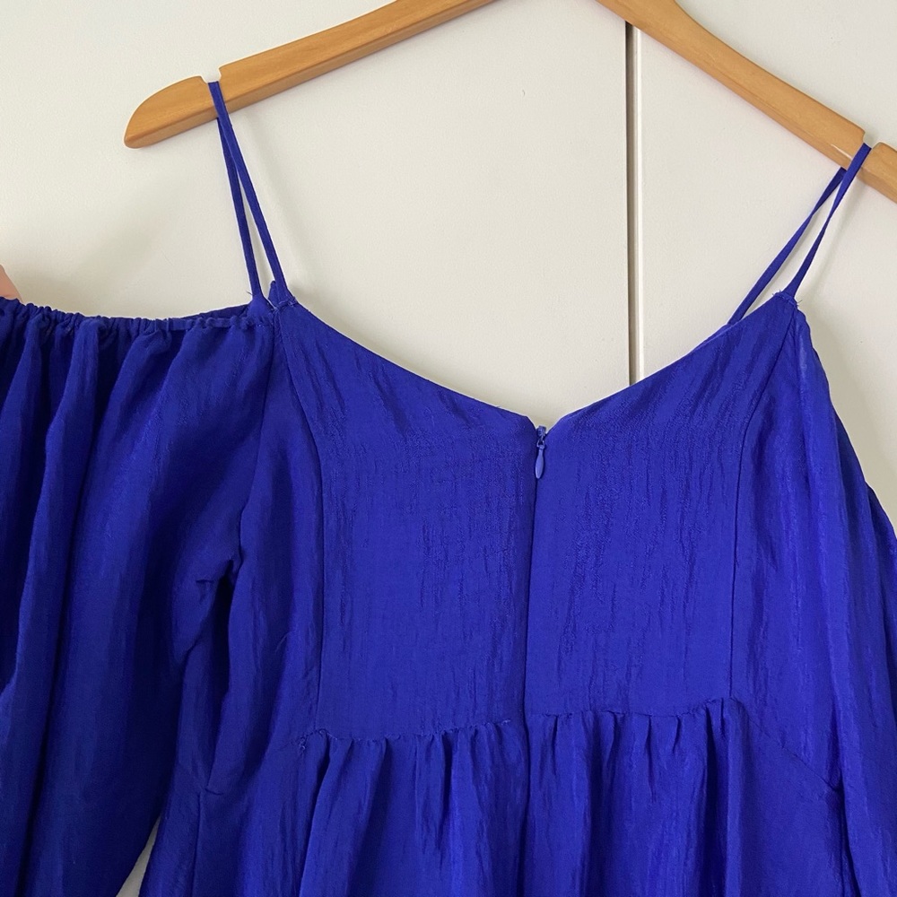 Anthropologie Moulinette Soeurs Blue Cutout Dress - Picture 9 of 10